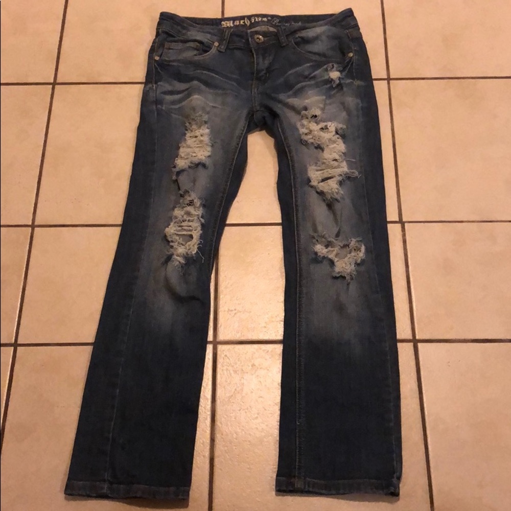 Machine Jeans Ripped Sz 5